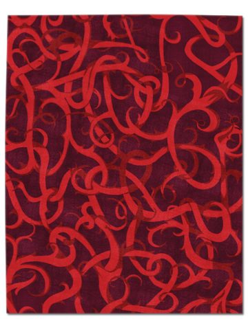 Thorn I in Red on Red, 10 ft. x 14 ft.