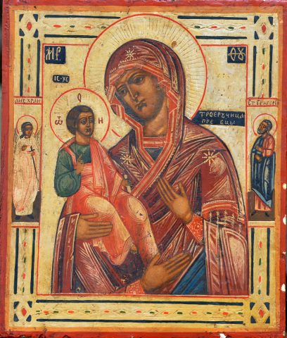 Sacred, Orthodox Icon: Nepycarnmckar (The Mother of God; Russian Federation)
