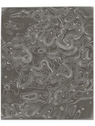 String Theory in Pewter, 10 ft. x 14 ft.