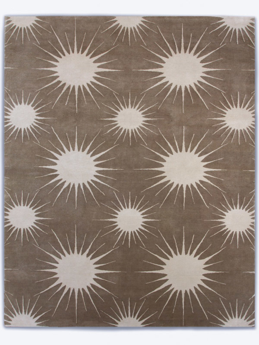 Sunburst in Khaki, 10 ft. x 14 ft.