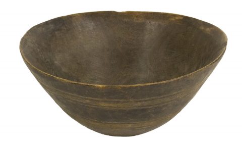 Wooden Milking and Serving Bowl (Yoruba People, Federal Republic of Nigeria)