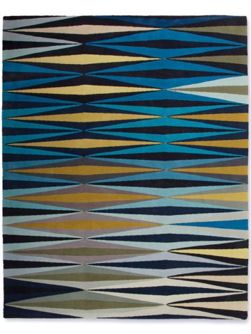 Ripple in Blue, 8 ft. x 10 ft.