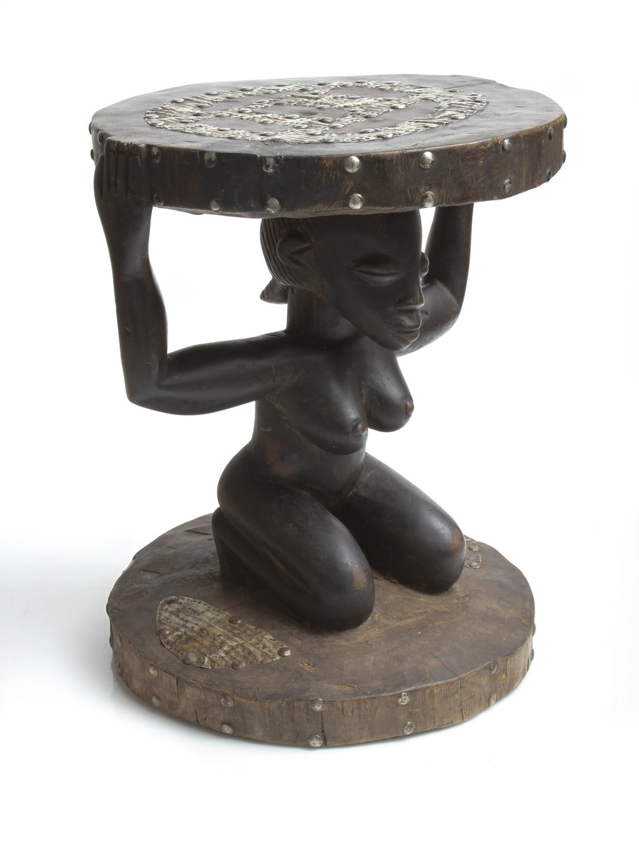 Female Figurative Stool (Luba People, The Congo)