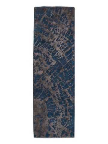 Tapa in Cerulean, 3 ft. x 10 ft.