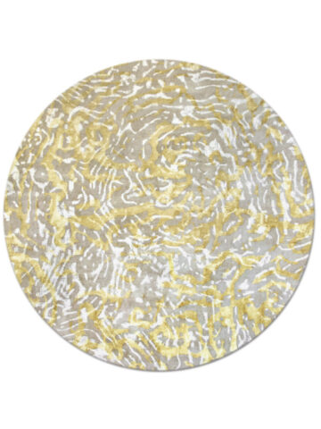 Nebula in Goldenrod, 8 ft. x 8 ft. round