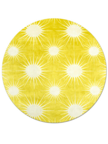 Sunburst in Forsythia, 8 ft. x 8 ft.round