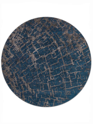 Tapa in Cerulean, 8 ft. x 8 ft. round