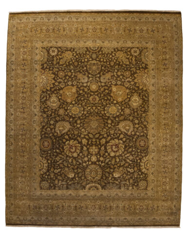 Luxurious extremely soft earth tone carpet. (India)