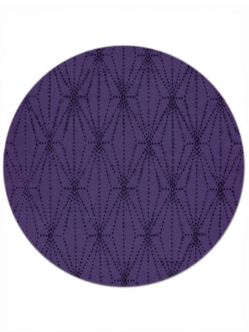 Kali in Aubergine, 8 ft. x 8 ft. round