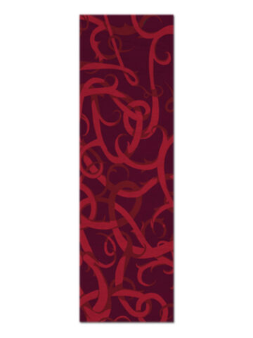 Thorn I in Red on Red, 3 ft. x 10 ft.