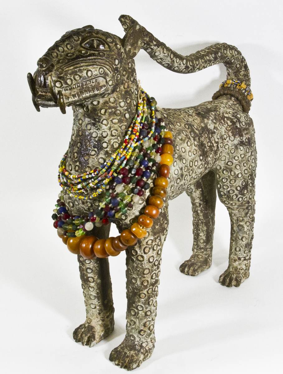 Standing Statue of a Royal Leopard (Ido People, Benin)