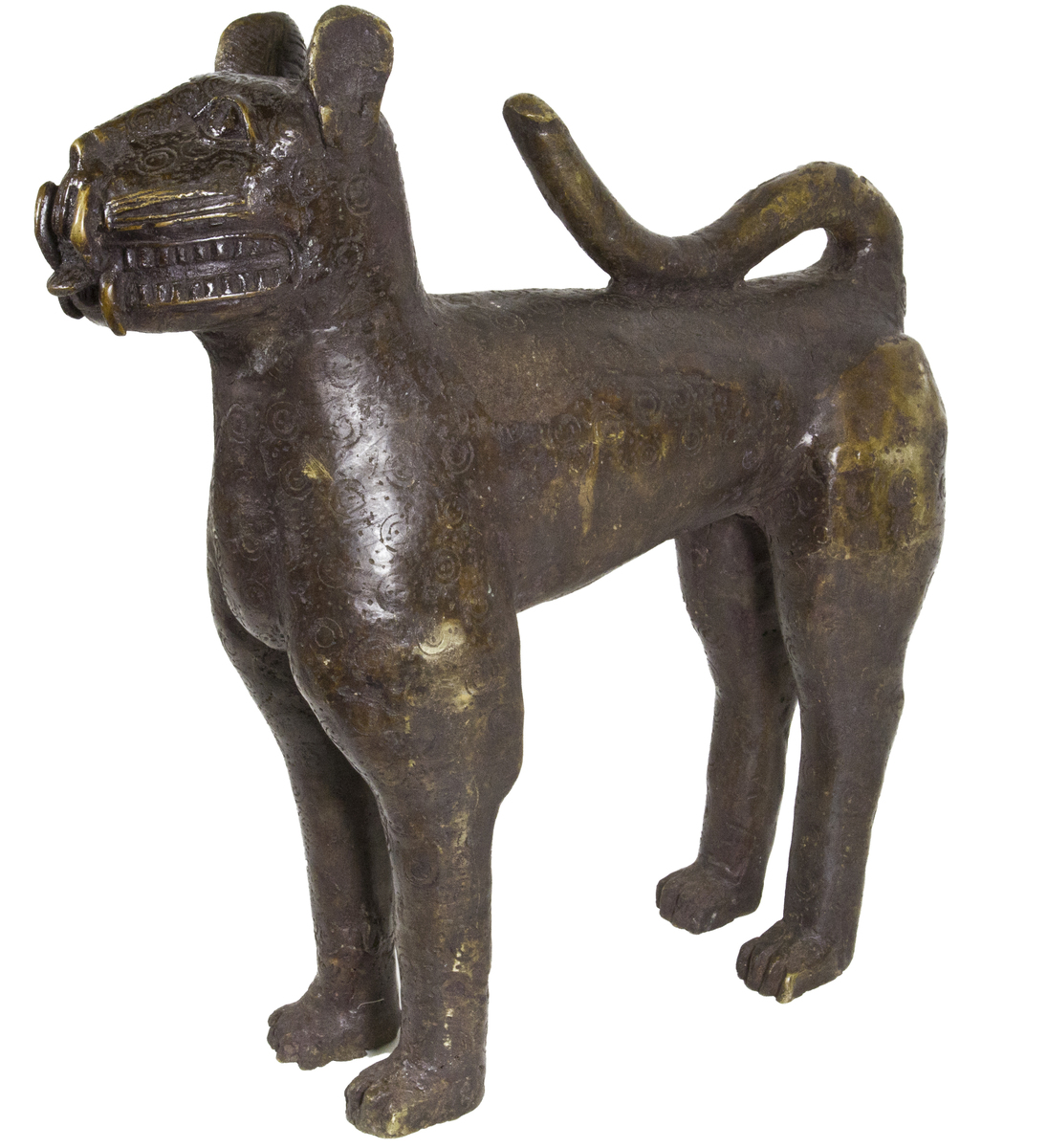 Standing Statue of a Royal Leopard (Ido People, Benin)