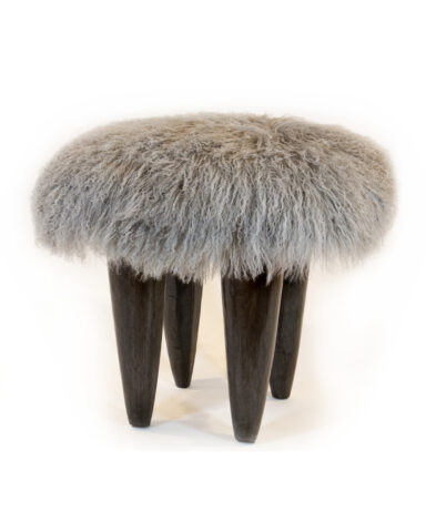 FUFU Stool in Sea Mist with Anthracite Legs