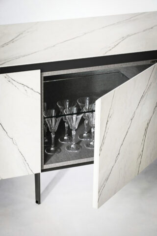 Cosmopolitan Sideboard in SuperMarble, Designed by Studio Contromano