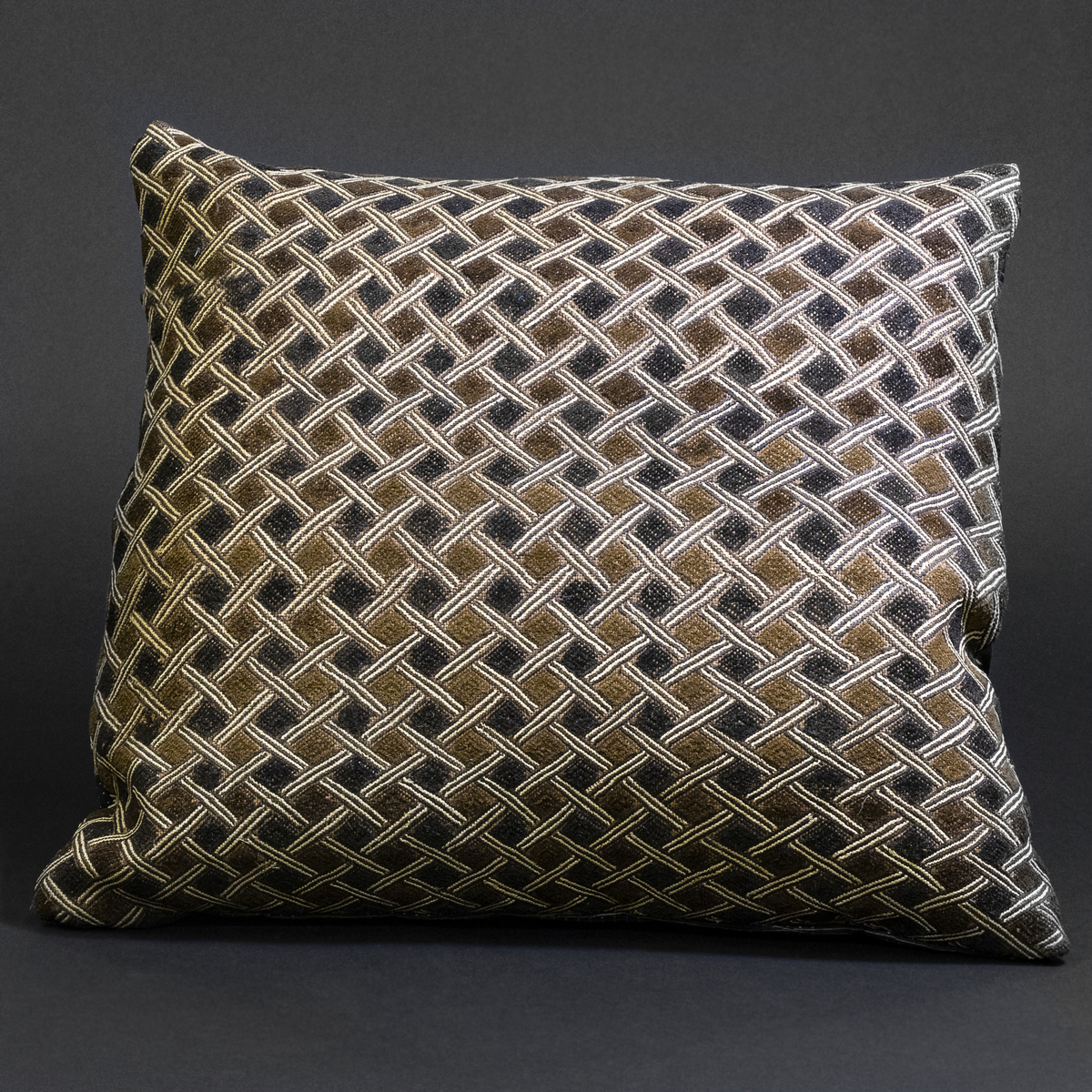 Vintage Kuba Fabric Cushion (Bakuba People, Congo)