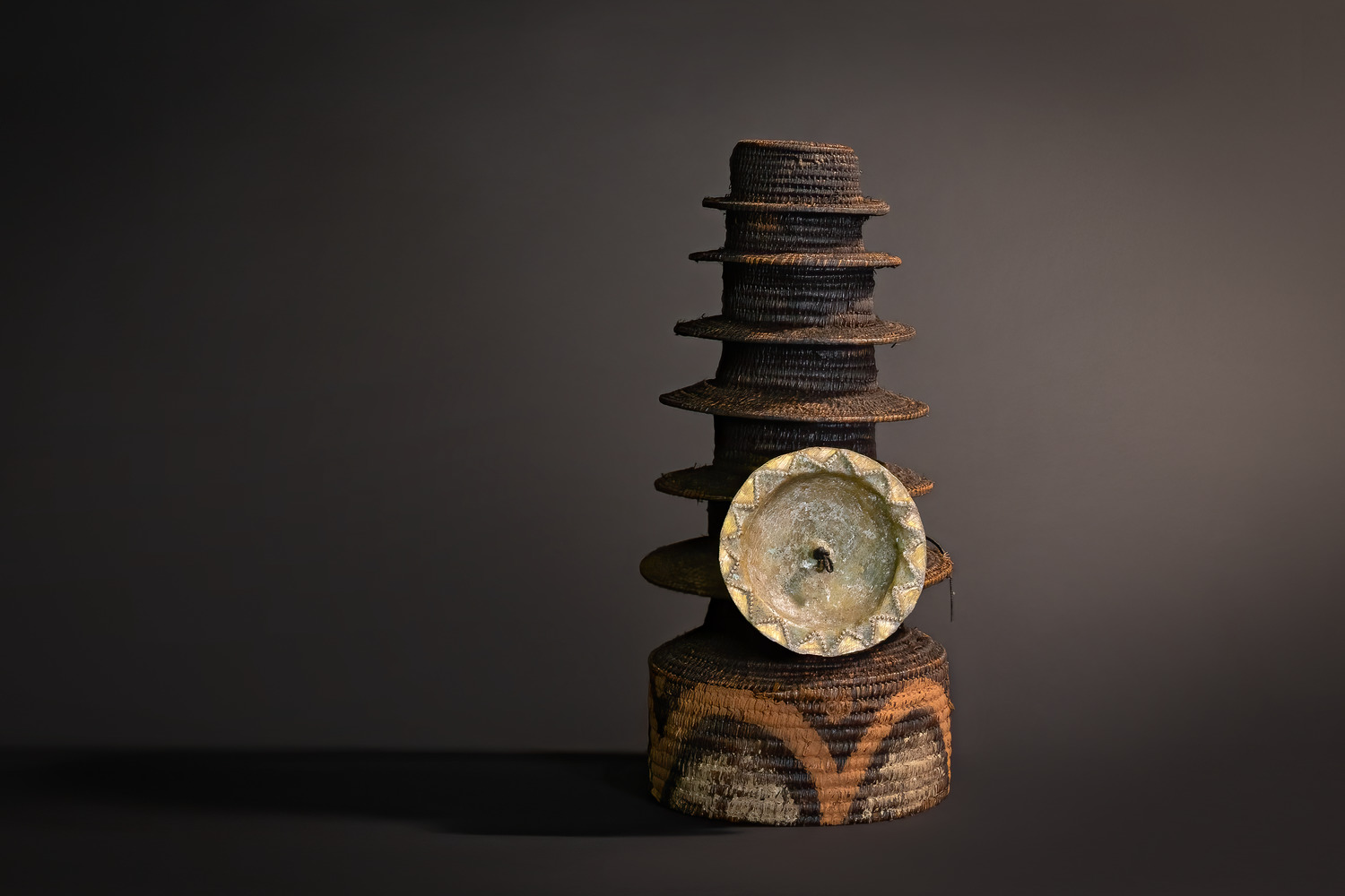 Botolo Hat with Disc (Ekonda People, Congo)
