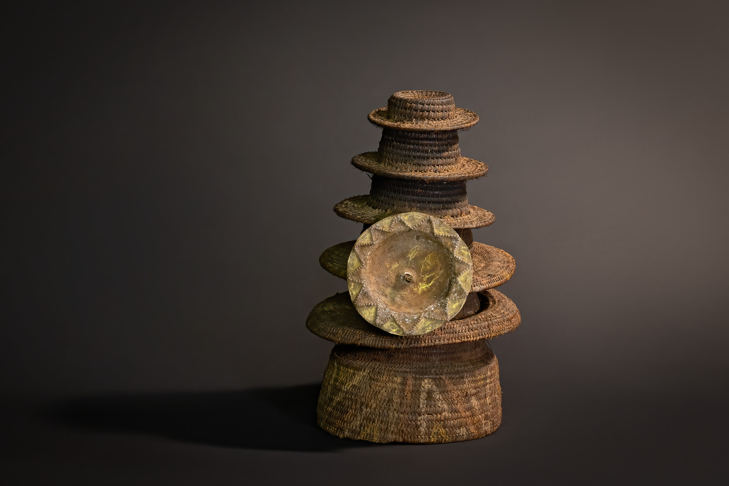 Botolo Hat with Disc (Ekonda People, Congo)