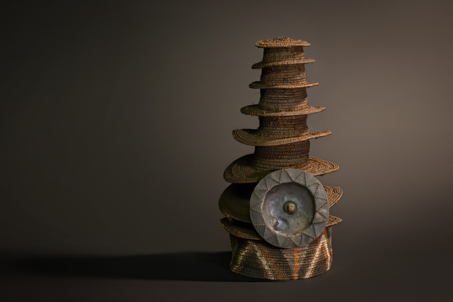 Botolo Hat with Disc (Ekonda People, Congo)