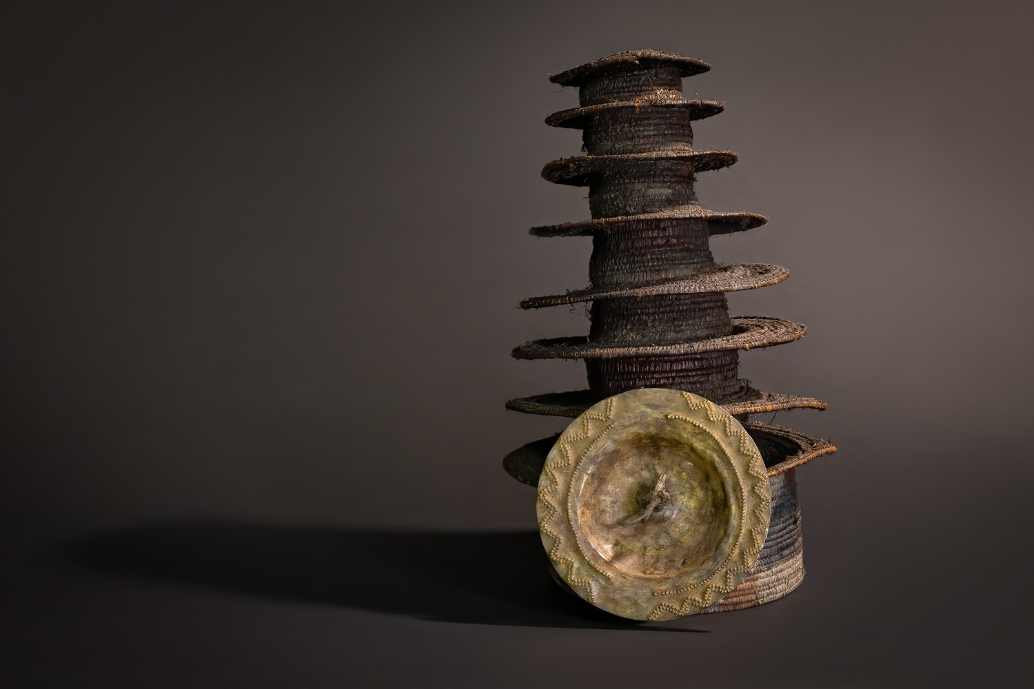 Botolo Hat with Disc (Ekonda People, Congo)