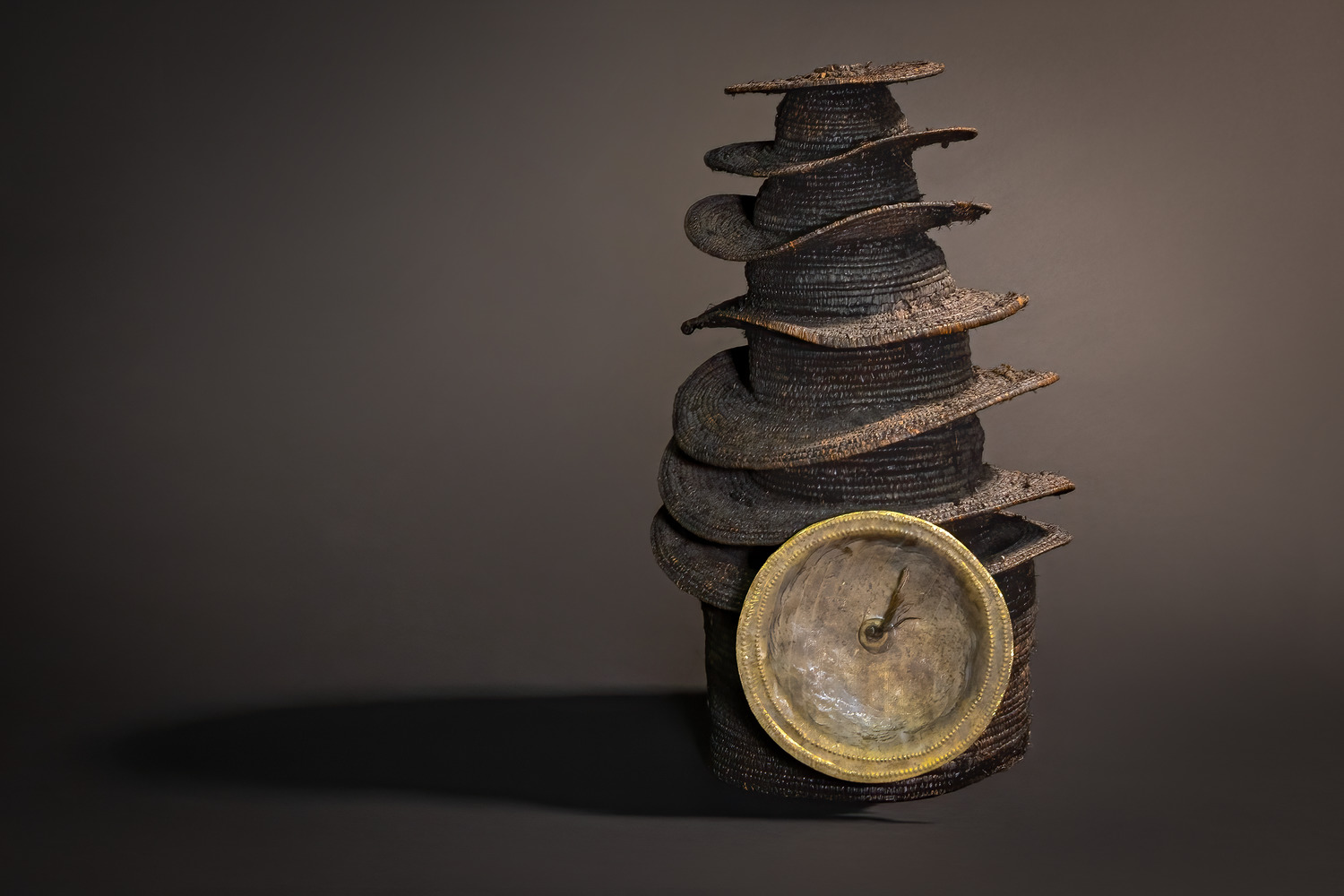 Botolo Hat with Disc (Ekonda People, Congo)
