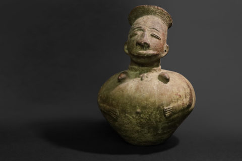 Anthropomorphic Wine and Medicine Vessel (Mangbetu People, Congo).