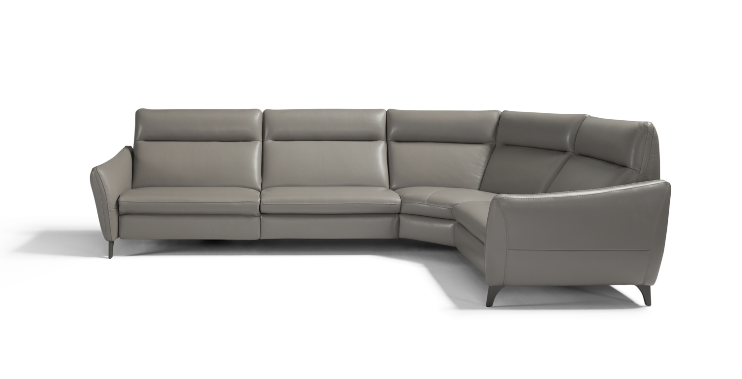 Gaia Leather Sectional Sofa