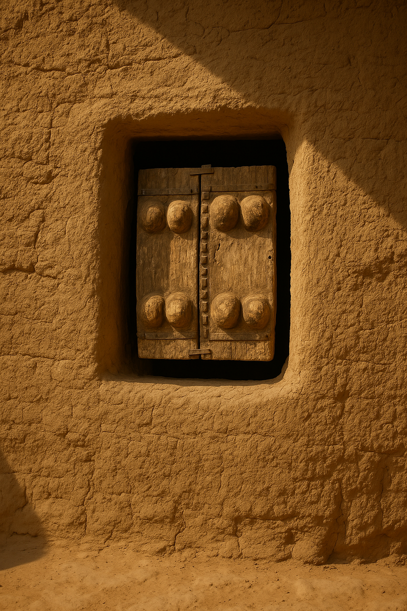 A Dogon Granary Shutter Panel Bandiagara Escarpment, Mali,