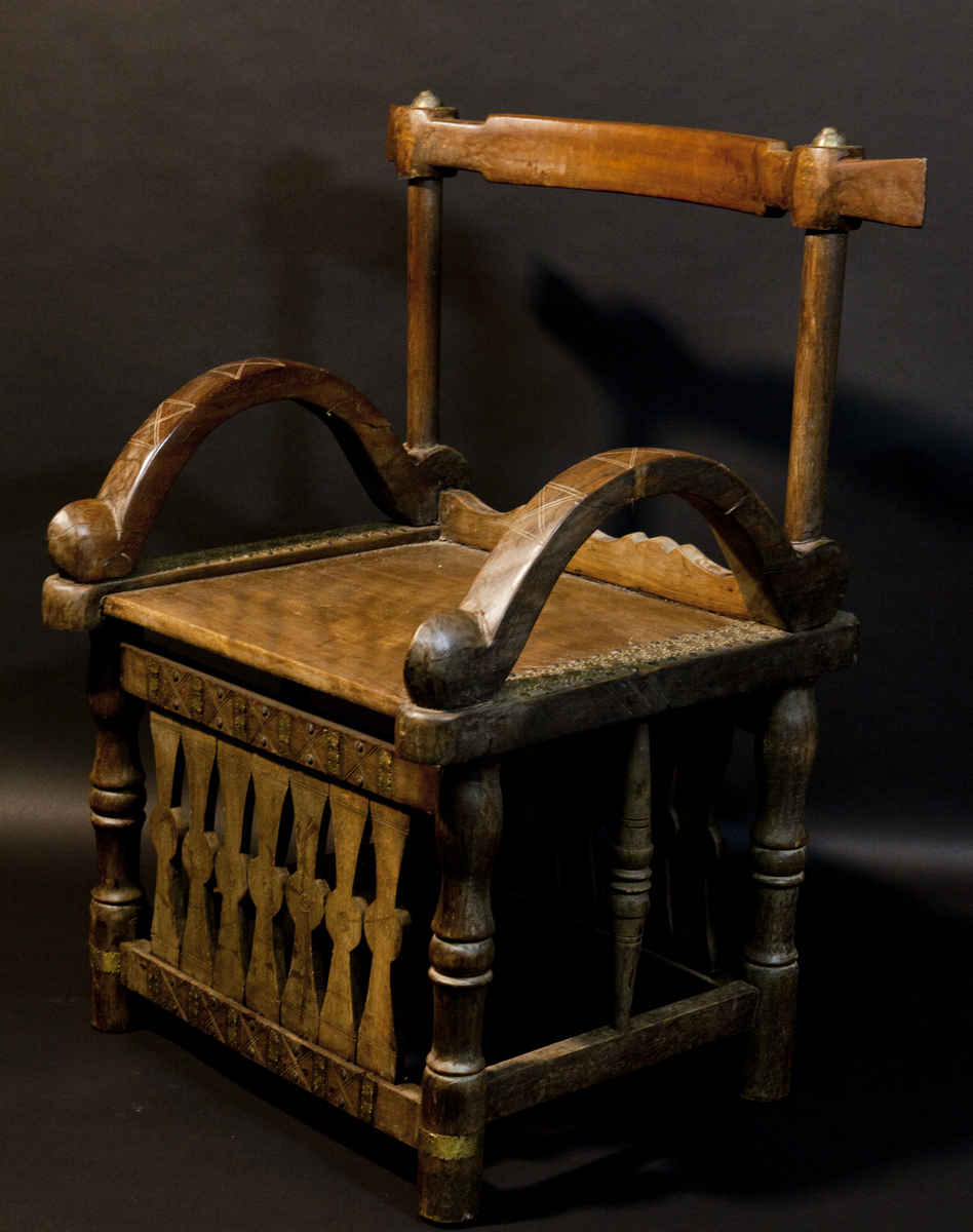 Vintage Chief's Chair,  Baule People, Ivory Coast