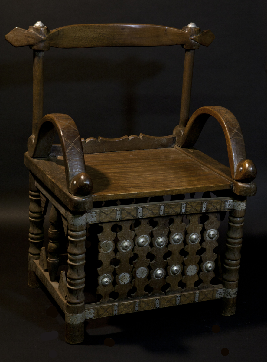 Vintage Chief's Chair,  Baule People, Ivory Coast