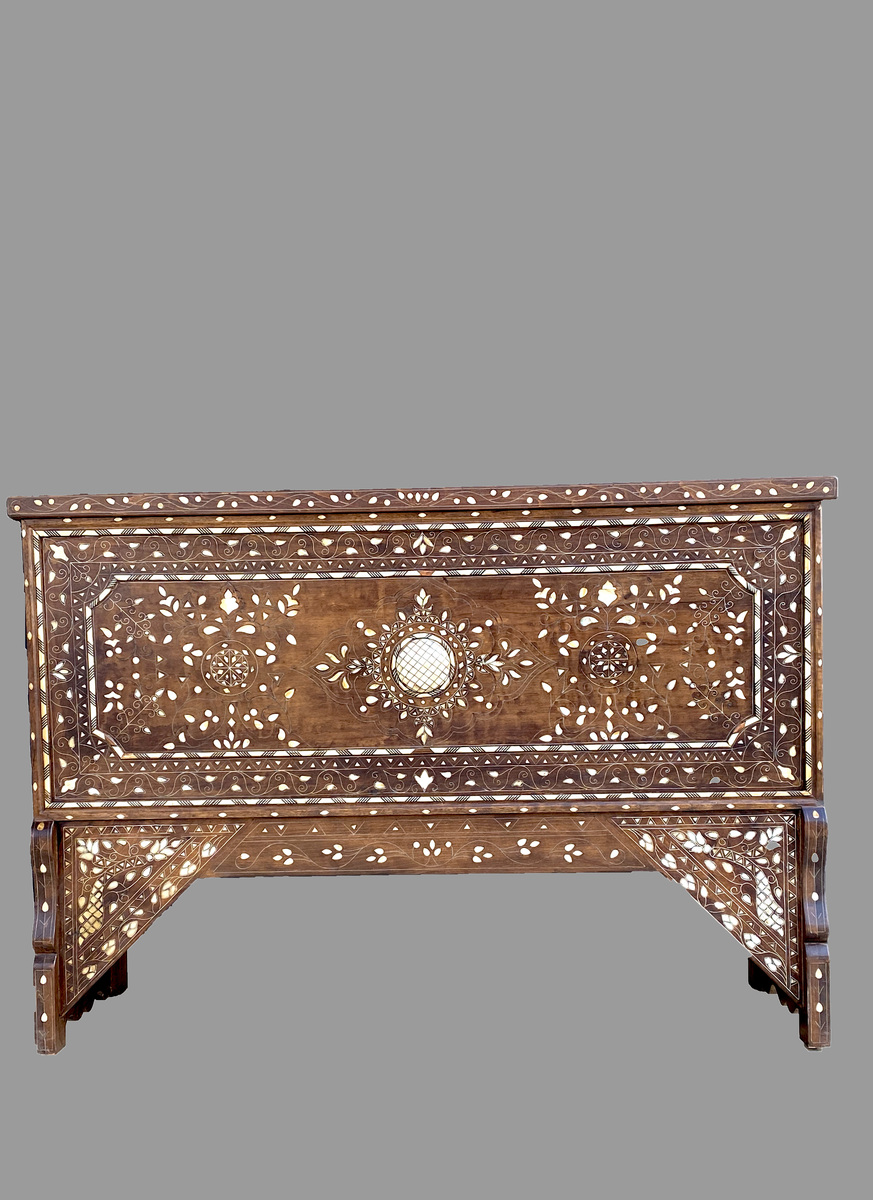 Circle of Light: Mid-20th Century Levantine Mother-of-Pearl Inlay Wedding Chest