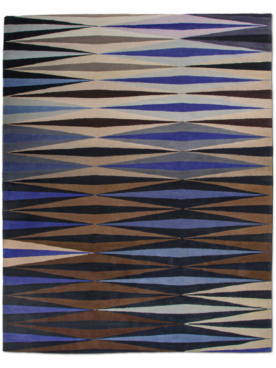 Ripple in Violet, 9 ft. x 12 ft.
