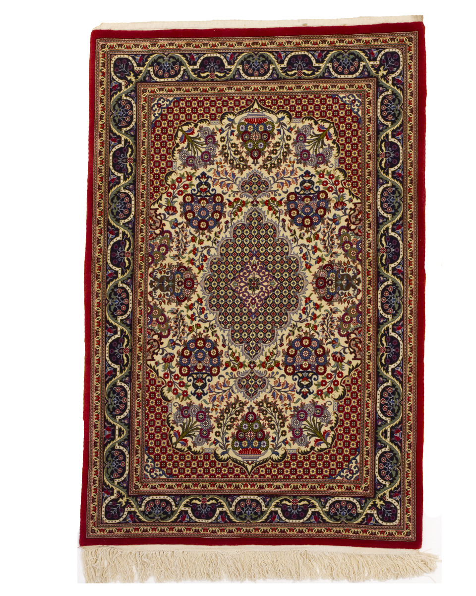 Magnificent Mid-20th Century, Qum Rug.