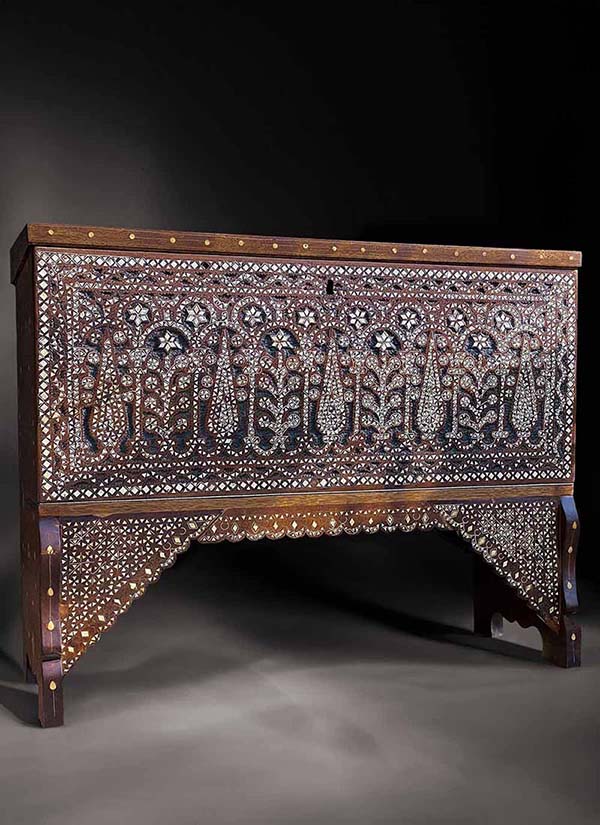 19th Century Inlay Wedding Chests