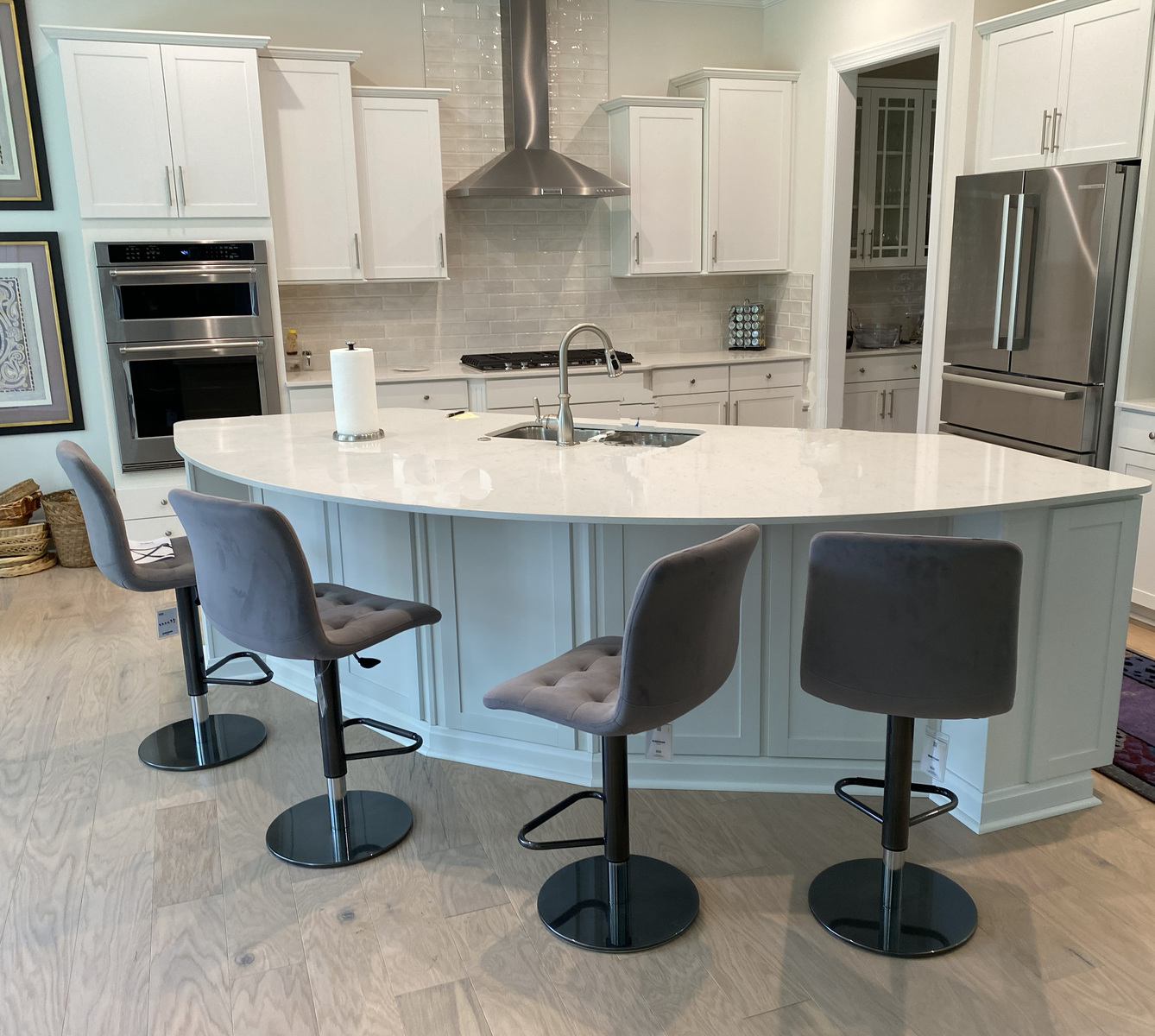 Kuga Swivel Barstool with adjustable Height, Designed by Bontempi Casa, Italy